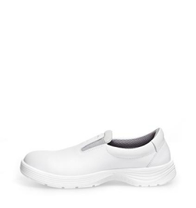 ABEBA-White-Line, X-LIGHT-S2-Damen- u. Herren-Sicherheits-Arbeits-Berufs-Slipper, ESD, wei