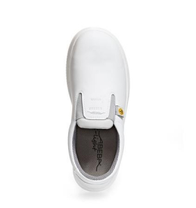 ABEBA-White-Line, X-LIGHT-S2-Damen- u. Herren-Sicherheits-Arbeits-Berufs-Slipper, ESD, wei