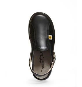 ABEBA-Footwear, X-LIGHT-OB-Damen-und Herren-Arbeits-Berufs-Clogs, ESD, schwarz