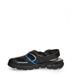 ABEBA-Footwear, OB-Damen- u. Herren-Arbeits-Berufs-Slipper, A-micro, schwarz/blau
