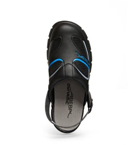 ABEBA-Footwear, OB-Damen- u. Herren-Arbeits-Berufs-Slipper, A-micro, schwarz/blau
