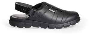 ABEBA-Footwear, OB-Damen- u. Herren-Arbeits-Berufs-Slipper, A-micro, schwarz