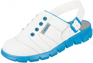 ABEBA-Dynamic-OB-A-micro-Damen- u. Herren-Arbeits-Berufs-Clogs, wei/blau