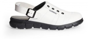 ABEBA-Dynamic-OB-A-micro-Damen- u. Herren-Arbeits-Berufs-Clogs, wei/schwarz
