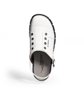 ABEBA-Dynamic-OB-A-micro-Damen- u. Herren-Arbeits-Berufs-Clogs, wei/schwarz