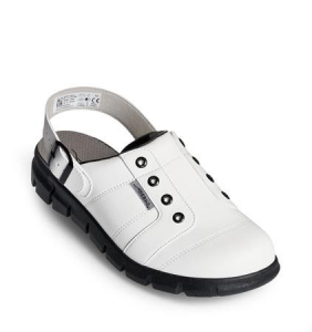 ABEBA-Dynamic-OB-A-micro-Damen- u. Herren-Arbeits-Berufs-Clogs, wei/schwarz