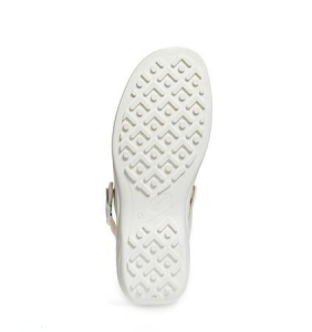 ABEBA-Withe-Line, OB-Damen-Arbeits-Berufs-Clogs, A-micro, wei