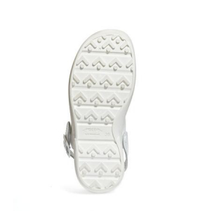 ABEBA-Withe-Line, OB-Damen-Arbeits-Berufs-Clogs, A-micro, wei
