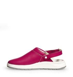 ABEBA-Active Clog fuchsia perforiert mit Klettverschluss
