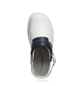 ABEBA-Clog EASY 2.0 ESD, wei�/blau