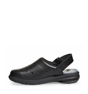 ABEBA-Footwear, OB-Damen- und Herren-Arbeits-Berufs-Clogs, schwarz