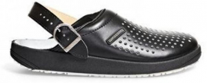 ABEBA-Footwear, OB-Damen- u. Herren-Arbeits-Berufs-Clogs, schwarz