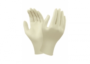 ANSELL-Hand-Schutz, Einweg-Latex-Einmal-Handschuhe, TOUCHNTUFF, ungepudert, 69-318, natur