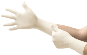 ANSELL-Einweg-NEOPRENE-HANDSCHUHE, TOUCHNTUFF, 73-300, Pkg. � 20 Paar, VE: 10 Pkg. beige