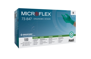 ANSELL-EINWEG-NEOPRENHANDSCHUHE, MICROFLEX, ungepudert, 73-847, gr�n
