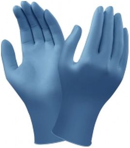 ANSELL-Einmal-Einweg-Nitril-Handschuhe, Versatouch, Ungepudert, 92-465, Blau