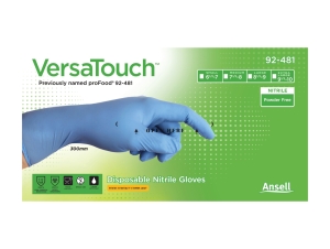 ANSELL-Hand-Schutz, Einmal-Einweg-Nitril-Produktschutz-Untersuchungs-Einmal-Handschuhe, ProFood Einweg Nitril, blau