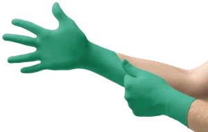 ANSELL-Hand-Schutz, Einweg-Nitril-Untersuchungs-Einmal-Handschuhe, TOUCHNTUFF, 92-500, gr�n