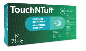 ANSELL-Hygiene, Einmal-Einweg-Nitril-Chemikalien-Schutz-Handschuhe, Touch N Tuff, gr�n, Pkg � 100 St�ck, VE = 1 Pkg.