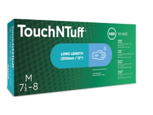 ANSELL-Hand-Schutz, Einweg-Nitril-Untersuchungs-Einmal-Handschuhe, TOUCHNTUFF, 92-665, hellblau