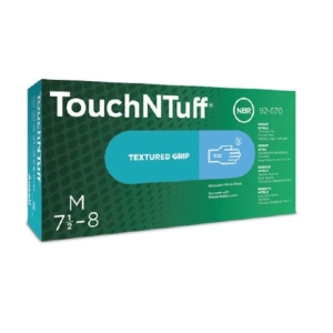 ANSELL-Hand-Schutz, Einweg-Nitril-Untersuchungs-Einmal-Handschuhe, TOUCHNTUFF, 92-670, hellblau