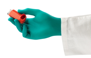 ANSELL-Hand-Schutz, Einweg-Nitril-Untersuchungs-Einmal-Handschuhe, TOUCHNTUFF, 93-300, gr�n
