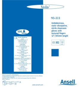 ANSELL-Hand-Schutz, Einweg-Nitril-Untersuchungs-Einmal-Handschuhe, NITRILITE, 93-311, weiss