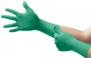 ANSELL-Hand-Schutz, Einweg-Nitril-Untersuchungs-Einmal-Handschuhe, TOUCHNTUFF, 93-700, gr�n