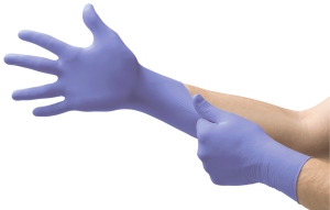 ANSELL-Hand-Schutz, Einweg-Nitril-Untersuchungs-Einmal-Handschuhe, MICROFLEX, 93-843, blau