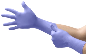 ANSELL-Hand-Schutz, Einweg-Nitril-Untersuchungs-Einmal-Handschuhe, MICROFLEX, 93-853, blau