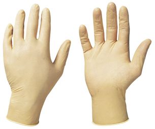 F-STRONGHAND, Latex-Einweghandschuhe, puderfrei, *COLOMBO*, Spenderbox  100 Stck, VE: 10 Boxen