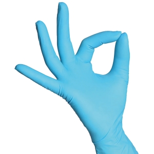 F-STRONGHAND-Hand-Schutz, Einweg-Nitril-Handschuhe MACAO gepudert