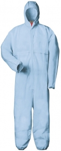 F-TECTOR-Hygiene, Einweg-Overall, Schutzanzug, Einmal-Schutzoverall, *K�PENICK*, blau