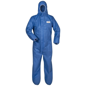 F-TECTOR-Hygiene, Einweg-Overall, Schutzanzug, Einmal-Schutzoverall, *HEKLA*, blau