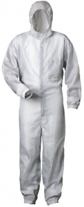 F-TECTOR-Hygiene, Lackieroverall, Einweg-Overall, Schutzanzug, Einmal-Schutzoverall, *PAINTER*, grau