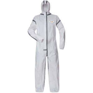 F-TECTOR-Hygiene, Einweg-Overall, Schutzanzug, Einmal-Schutzoverall, *STEGLITZ*, wei�