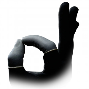 Ampri-Hygiene, Einweg-Latex-Einmal-Fingerlinge, MED COMFORT, gerollt, puderfrei, transparent, Pkg  100 Stck, VE = 10 Pkg.