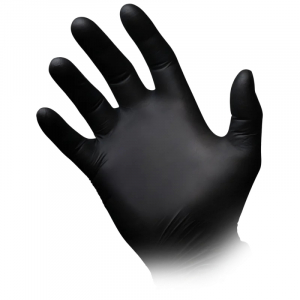 AMPRI-Hygiene, Einweg-Nitril-Einmal-Untersuchungs-Handschuhe, STYLE BLACK, ungepudert, schwarz, Pkg � 100 St�ck, VE = 10 Pkg.