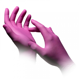 AMPRI-Hygiene, Einweg-Nitril-Einmal-Untersuchungs-Handschuhe, STYLE BERRY, puderfrei, magenta, Pkg � 100 St�ck, VE = 10 Pkg.