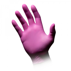 AMPRI-Hygiene, Einweg-Nitril-Einmal-Untersuchungs-Handschuhe, STYLE BERRY, puderfrei, magenta, Pkg  100 Stck, VE = 10 Pkg.