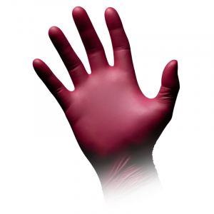 AMPRI-Hygiene, Einweg-Nitril-Einmal-Untersuchungs-Handschuhe, STYLE GRAPE, puderfrei, bordeaux, Pkg � 100 St�ck, VE = 10 Pkg.