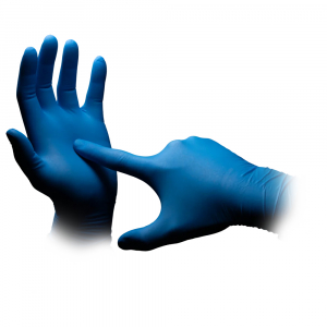 AMPRI-Hygiene, Einweg-Nitril-Einmal-Handschuhe, MED COMFORT BLUE ULTRA 300, puderfrei, blau, Pkg  100 Stck, VE = 10 Pkg.