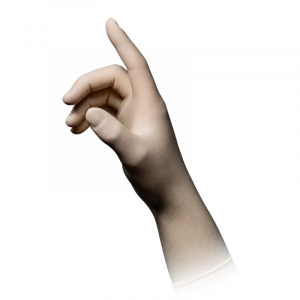 AMPRI-Hygiene, Einweg-Latex-Einmal-Untersuchungs-Handschuhe, MED COMFORT 300, puderfrei, wei�, Pkg � 100 St�ck, VE = 10 Pkg.