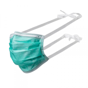 AMPRI-Hygiene, Einweg-Mundschutz, Einmal-Maske, MED COMFORT, 3-lagig zum Binden, gr�n, VE = 50 St�ck