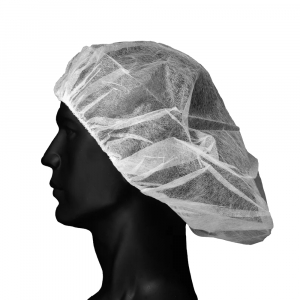 AMPRI-Hygiene, Einweg-Baretthauben, Einmalhauben, MED COMFORT, latexfrei, VE = Pkg.  100 Stck, wei