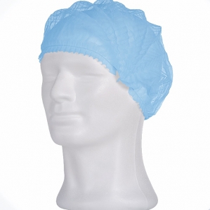 AMPRI-Hygiene, Einweg-Klipphauben, Einmalhauben, MED COMFORT PP KLIPPHAUBEN, latexfrei, blau, VE = 100 St�ck