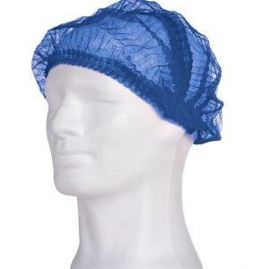 AMPRI-Hygiene, Einweg-Klipphauben, Einmalhauben, ECO PLUS, latexfrei, luftdurchlssig, blau, VE = 100 Stck