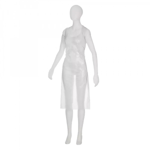 AMPRI-Hygiene, Einweg-PE-Sch�rzen, Einmalsch�rzen, MED COMFORT, geh�mmert, 75 x 170 cm, wei�, VE = 100 St�ck