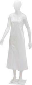 AMPRI-Hygiene, Einweg-PE-Sch�rzen, Einmalsch�rzen, medium, MED COMFORT, glatte Oberfl�che, geblockt, 80 x 140 cm, wei�, VE = 50 St�ck