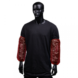 AMPRI-Hygiene, Einweg-PE-rmelschoner, Einmal-Armschoner, light, MED COMFORT, rot, VE = 100 Stck